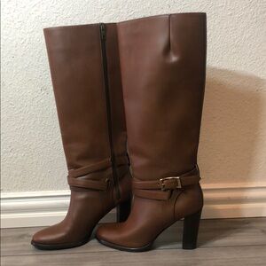 BURBERRY Brown Leather heel Boots